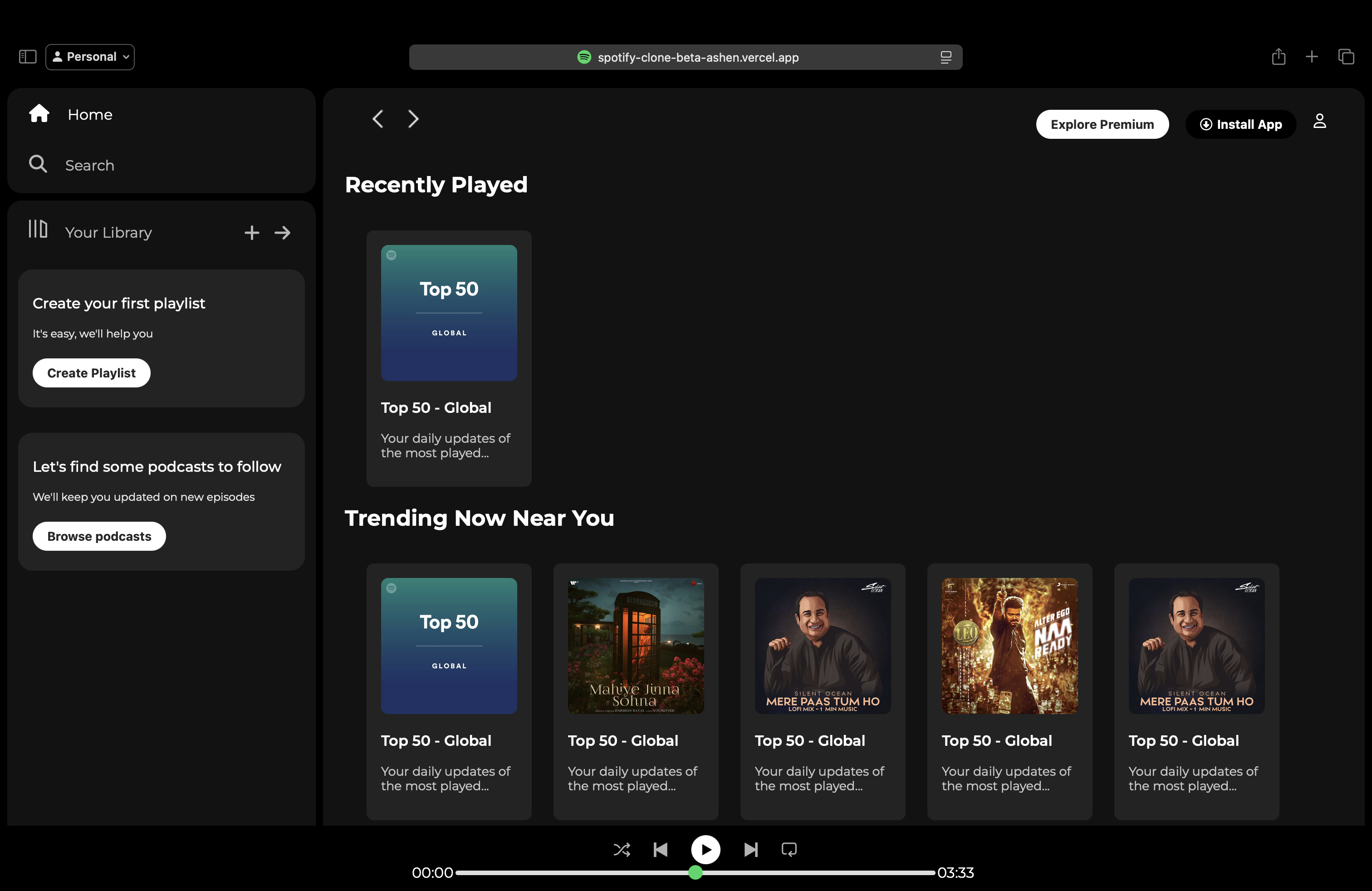 Spotify Clone